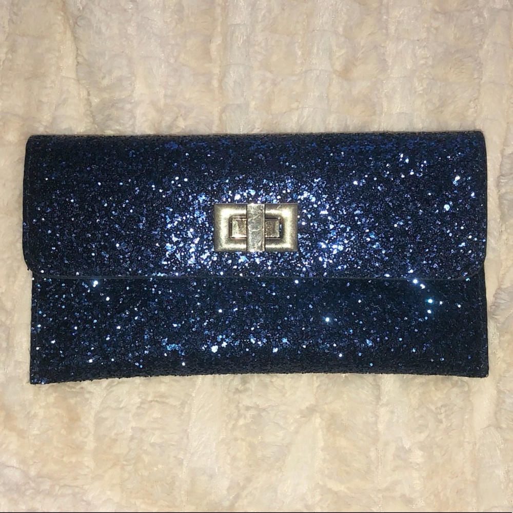 Blue Sparkly Clutch